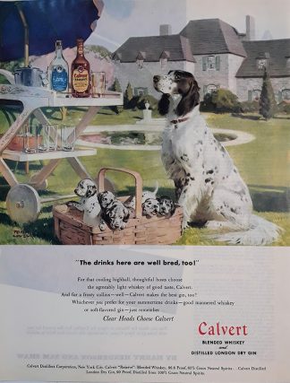Calvert Whiskey Original 1947 Ad - Tom Lovell