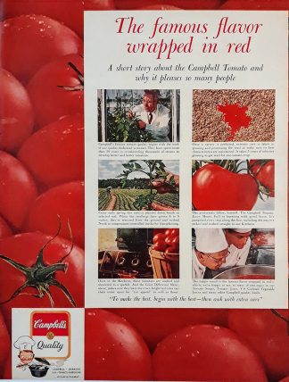 Campbell’s Soup 1962 Ad – A short story about the Campbell Tomato…