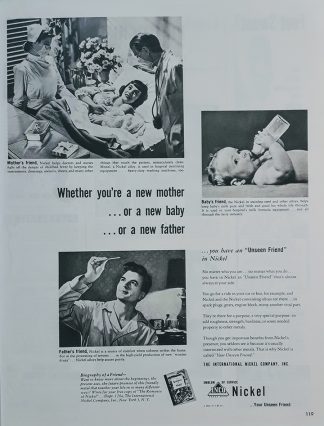 International Inco Nickel Company 1951 Ad - Whether you’re a new mother…