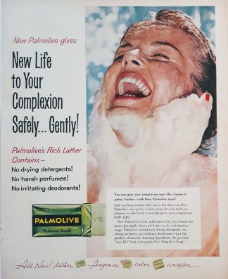 PALMOLIVE Soap Ad 1958 – New Life…
