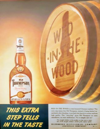 Old Thompson Brand Blended Whiskey 1951 Ad – This Extra Step Tells In The Taste