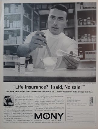 Mutual Life Insurance of New York 1962 Ad – “Life Insurance?