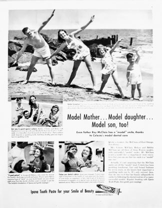 IPANA Tooth Paste Ad 1947 – Roy McClain Family
