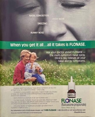 1998 FLONASE Advertisement – Nasal Allergies