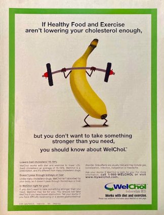 WelChol 2001Advertisement – Banana Lifting Weights