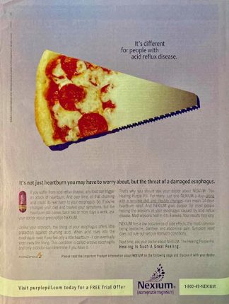 Nexium 2004 Advertisement – Acid Reflux Pizza