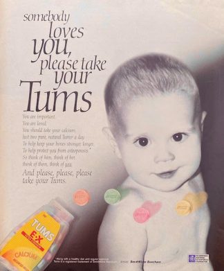 TUMS E-X Extra Strength – SmithKline Beecham 1998 Ad