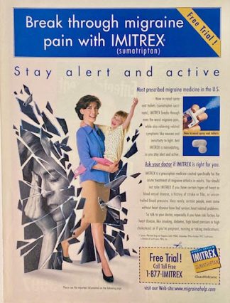 IMITREX 1999 Advertisement – Stay Alert and Active