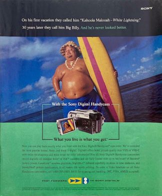 Sony Ad 1999 with Kahoola Malooah - White Lightning