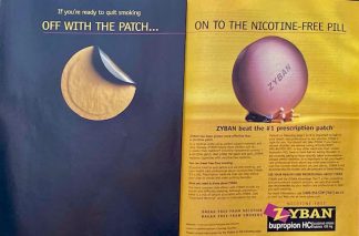 ZYBAN 1998 Advertisement – Off with The Patch