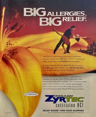 ZYRTEC 1997 Advertisement – BIG BIG