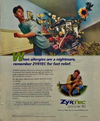 ZYRTEC 1998 Advertisement – nightmare…