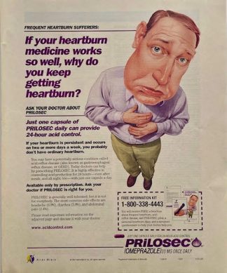 PRILOSEC 1997 Advertisement – FREQUENT HEARTBURN SUFFERS