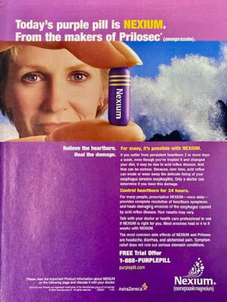 NEXIUM 2002 Advertisement – Today’s Purple Pill