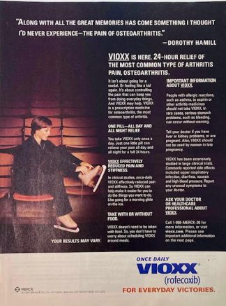 VIOXX 2001 Advertisement – With Dorothy Hamill