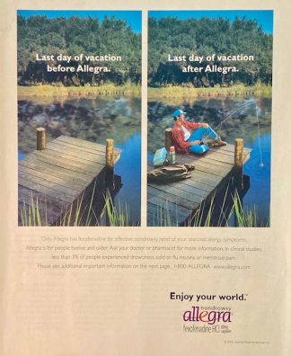 ALLEGRA nondrowsy 2000 Advertisement – Before and After!