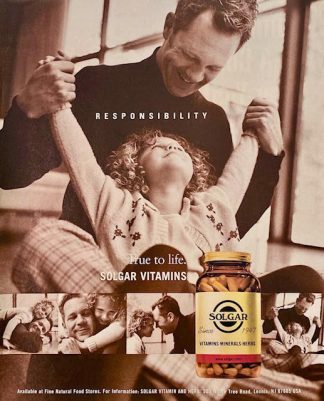 SOLGAR VITAMINS 1999 Advertisement – RESPONSIBILITY