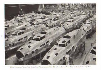 Flying Fortress Fuselage Assembly Line 1942 Photo