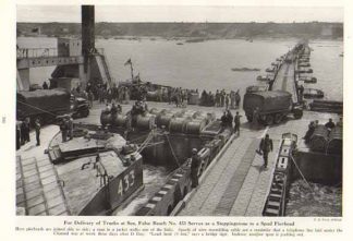 False Beach No. 433 Spud Pierheads  1945 Photo