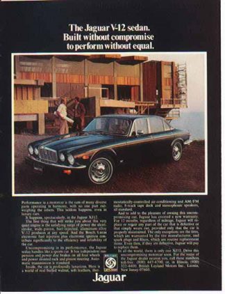 Jaguar 1977 Car Ad - XJ - British Leyland