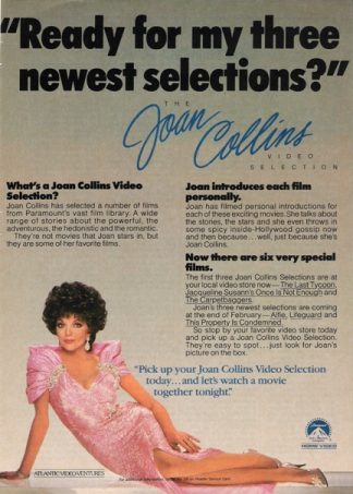 Joan Collins 1986  Joan Collins Video Collection from Paramount Home Video