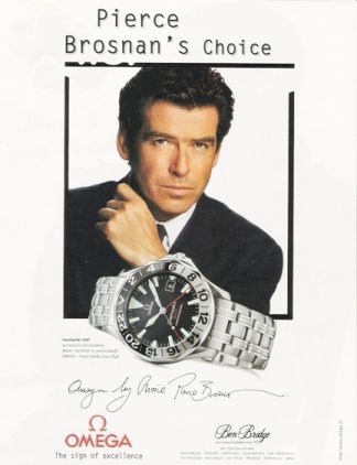 Pierce Brosnan 1998 OMEGA Watch Ad Brosnan's Choice