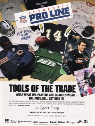 Mike Ditka 1986 Pro Line Ad  Chicago Bears Coach