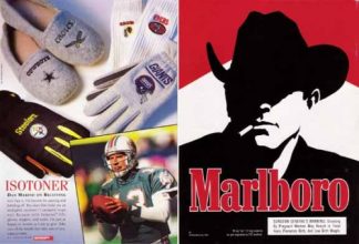Dan Marino on Receiving 1993 Aris Isotoner Ad
