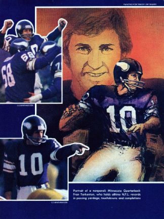 Fran Tarkington Vikings NFL Team Quarterback Article Portrait and Photo from 1986