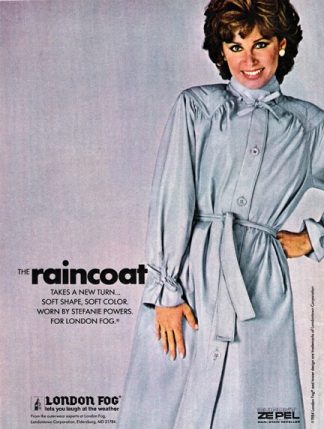 Stefanie Powers for 1984 London Fog The Raincoat