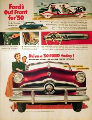 Ford Motor Company 1949 Ad  - 1950 Car Features