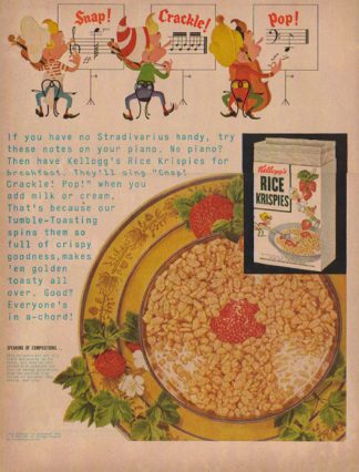 Kellogg's Rice Krispies 1953 Ad