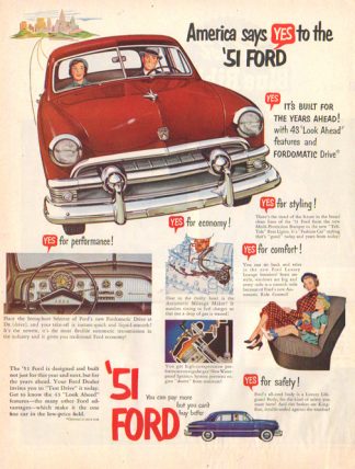 Ford Fordomatic 1951 Ad - 43 look ahead features
