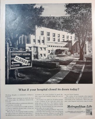 Metropolitan Life Insurance Company 1962 Ad – CLOSED