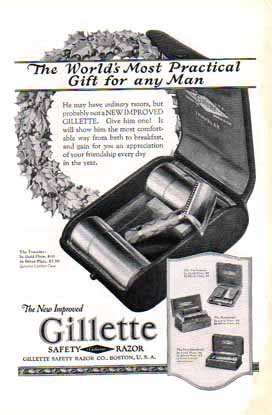 Gillette Safety Razor 1924 Ad - Four Styles Shown