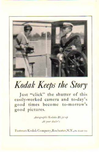 Kodak 1924 Ad - Eastman Kodak Keeps the Story