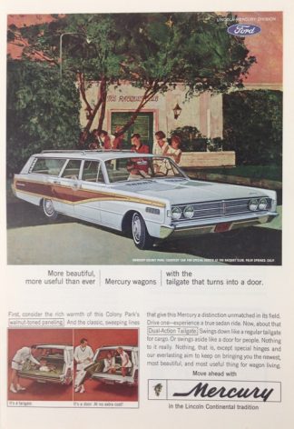 Ford Mercury Colony Park Wagon 1966 Car Ad: Palm Springs, California