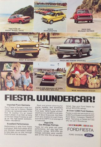 Ford Fiesta 1979 Car Ad: Wundercar! From Germany