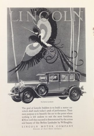 Lincoln Berline Landaulet 1927 Car Ad