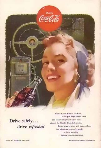 Coke 1953 Drive Safely Ad