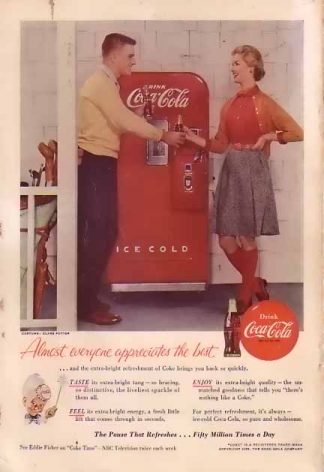 Coke 1955 Soda Machine Ad