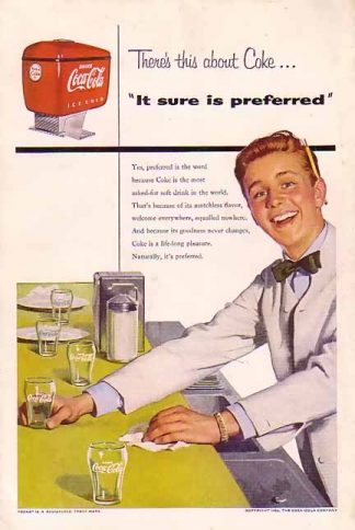 Coke 1954 Soda Preferred Ad