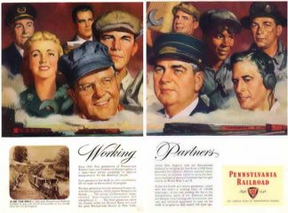 Pennsylvania Railroad 1946 Ad - Working Partners - 2 Pages